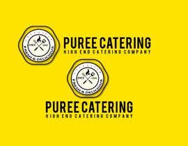 #8 para high end food catering company, called ( Puree ) .
-something simple elegant and modern . 
- one color only to use ( black, or dark blue, or maroon ).   
-your creative ideas are needed i want to see diferent options. por MezbaulHoque