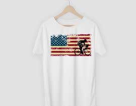 #4 for Graphic Design USA Flag with a Road Cyclist by almaktoom