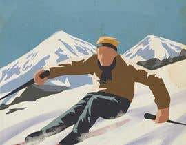 #3 para Vintage Ski Poster por rivaro