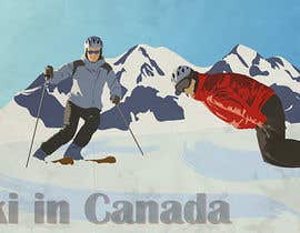 #29 para Vintage Ski Poster por shdg