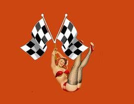 #2 pёr Illustrate Vintage style (classy) pinup girl with a Checkered Racing Flag nga GraphicsByGrant