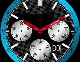 #17 untuk Make a watch Dial design inspiret by motorsport oleh vivekdaneapen