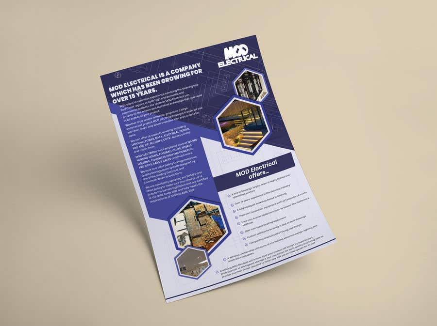 Inscrição nº 11 do Concurso para                                                 Design a 1 page cover letter for and electrical company
                                            