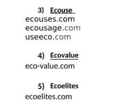 #30 za Name for an Eco brand od deeptisarkari