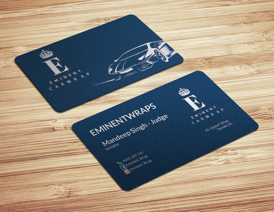 Kilpailutyö #64 kilpailussa                                                 Business Card Design for Car Wrapping Business
                                            