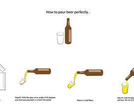 #6 pentru Make me an illustration of beer pour de către HamzahImtiaz