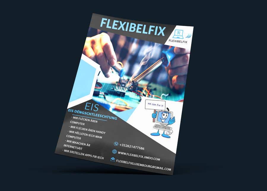 Contest Entry #9 for                                                 EASY AND SIMPLE MONEY: Make an A6 flyer for Flexibelfix
                                            