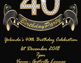 #2 40th Birthday Invitation részére mostafaaitmbark által