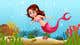 Miniatura de participación en el concurso Nro.13 para                                                     Mermaid for children's party theme, commercial use
                                                