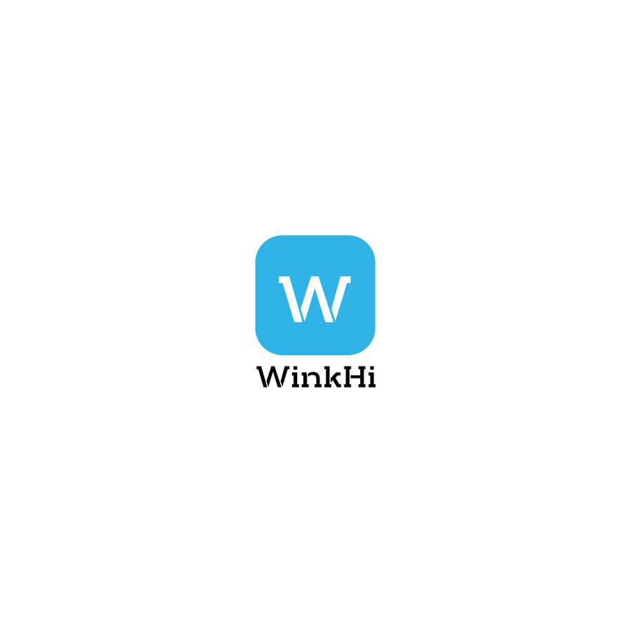 Penyertaan Peraduan #68 untuk                                                 The name of the App is WinkHi. its a Social App where you can connect, meet new people, chat and find jobs. Looking for something fun, edgy. I have not decided on colors or fonts. Looking for creativity. Check the attachments
                                            