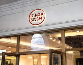 #68 para Logo design for new restaurant. The name is Ginza Sushi. 

We are looking for classy logo with maroon, Black and touches of silver (silver bc of the meaning). Would also like a brushstroke look but a highly visible name. de ashim007