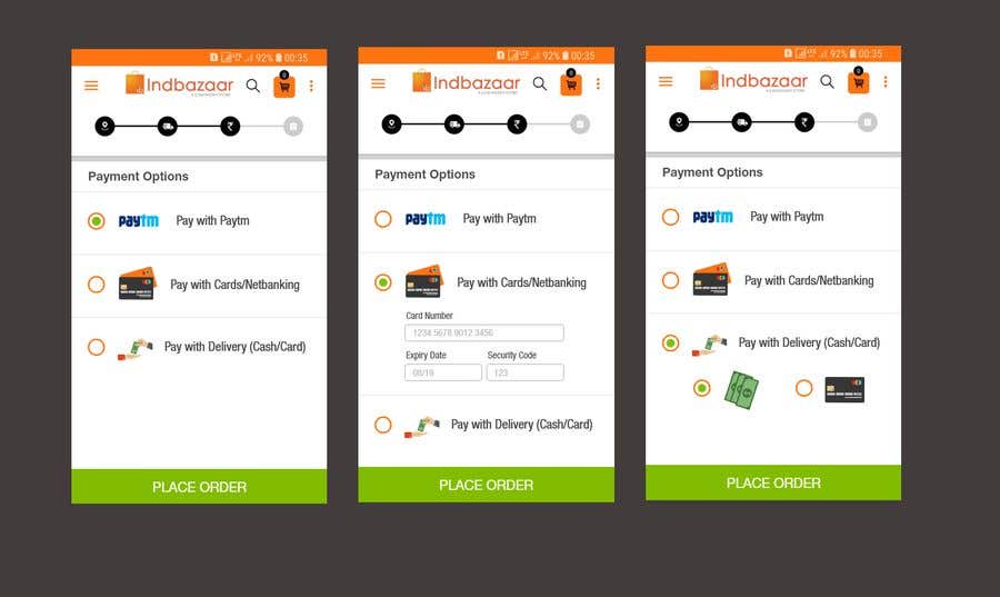 Participación en el concurso Nro.6 para                                                 Design a payment screen for the App
                                            