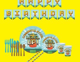 #10 para Design plates, cups, napkins for party supplies - Gaming theme por Nathasia00
