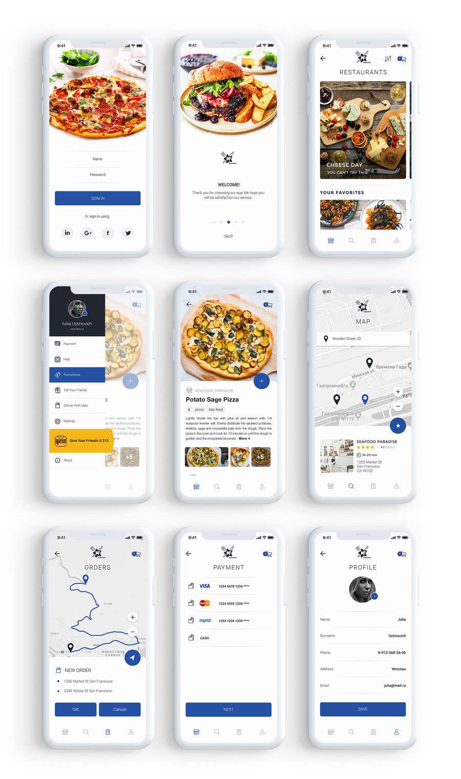 Proposition n°32 du concours                                                 Design a Delivery App similar to UberEATS
                                            