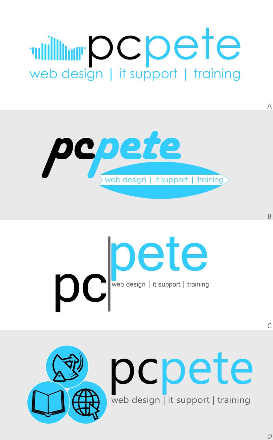 Proposition n°551 du concours                                                 pc pete - IT services company needs a new logo
                                            