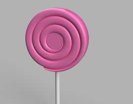 #2 für I need a 3D design ONLY of a candy swirl lollipop von Anup231