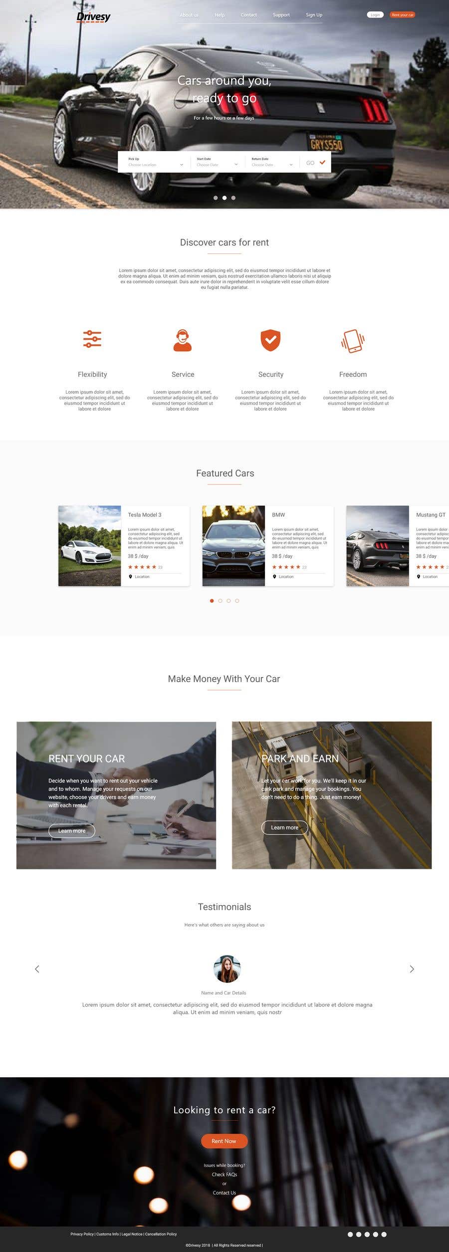 Bài tham dự cuộc thi #35 cho                                                 Design a peer-to-peer car rental marketplace website
                                            