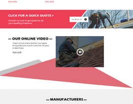 nº 67 pour Design a Website Mockup for Roofing Company par Webicules 