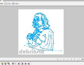 #9 ， Line art of Benjamin Franklin rolling a cigarette 来自 letindorko2