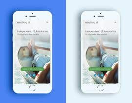 #152 para Mock Up Mobile Version of Existing Welcome Homepage (just first section) por fotoexpert