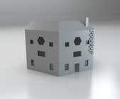 Nambari 9 ya 3D Model Miniature WW2 Building Hexagon na modym