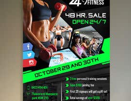 #70 สำหรับ Design an A6 flyer for fitness โดย fourtunedesign