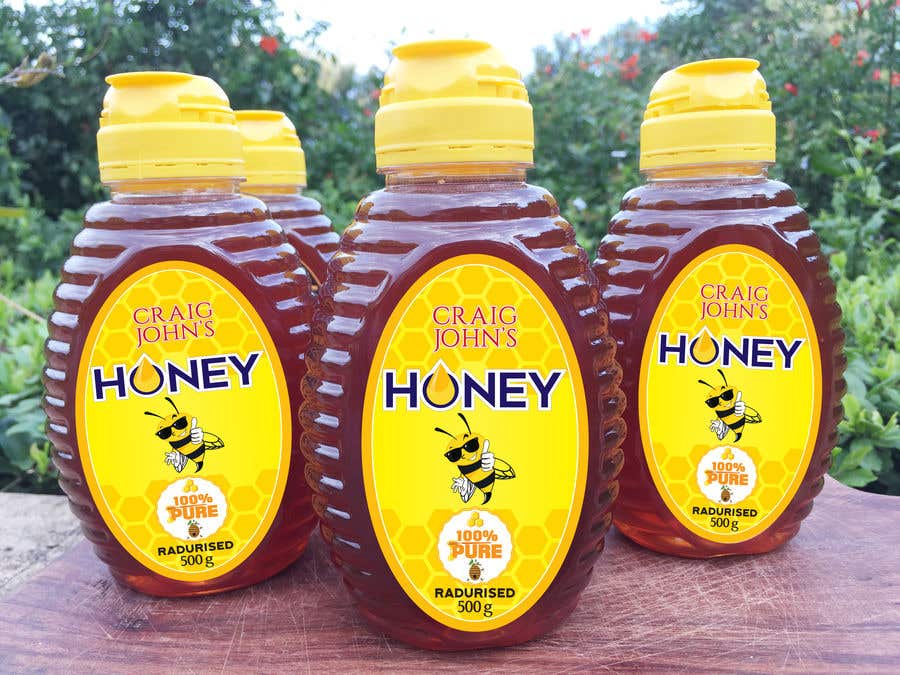 Kilpailutyö #70 kilpailussa                                                 Design a Honey label
                                            