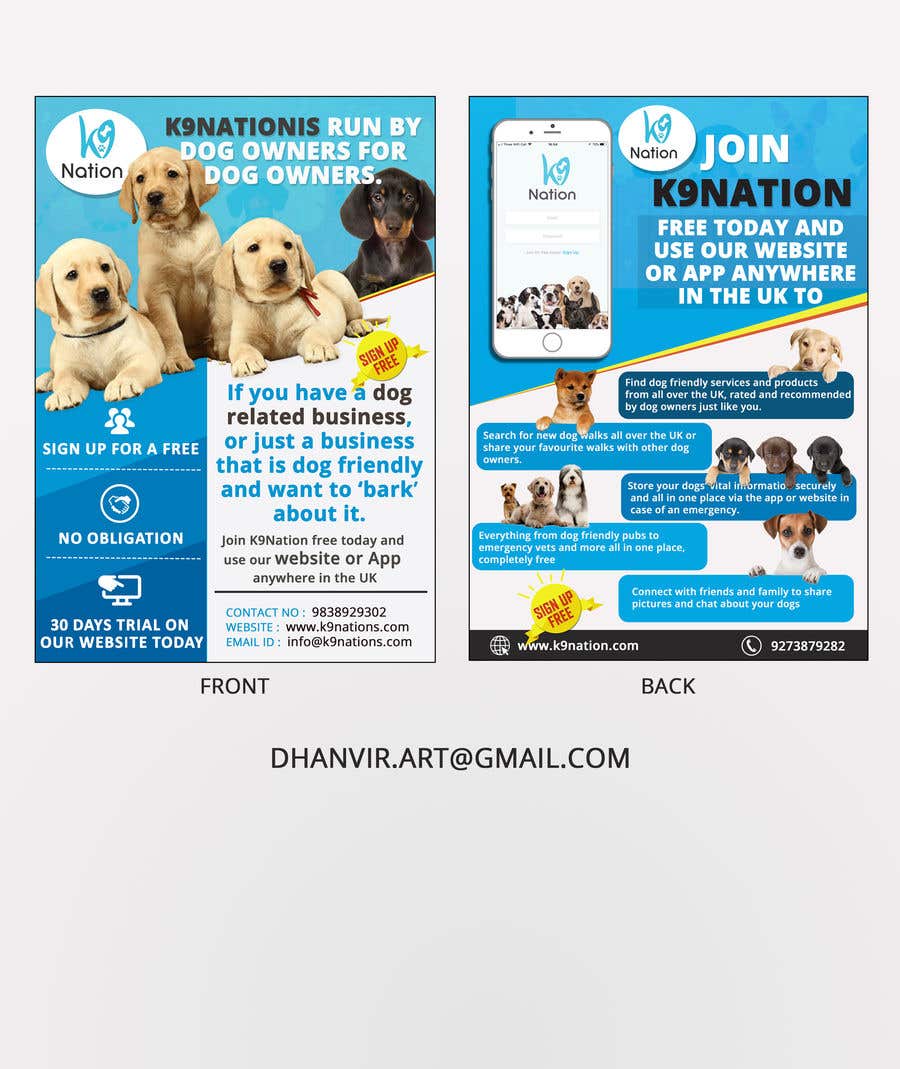 Participación en el concurso Nro.47 para                                                 Design an eye-catching A5 flyer for print to attract dog owners attention
                                            