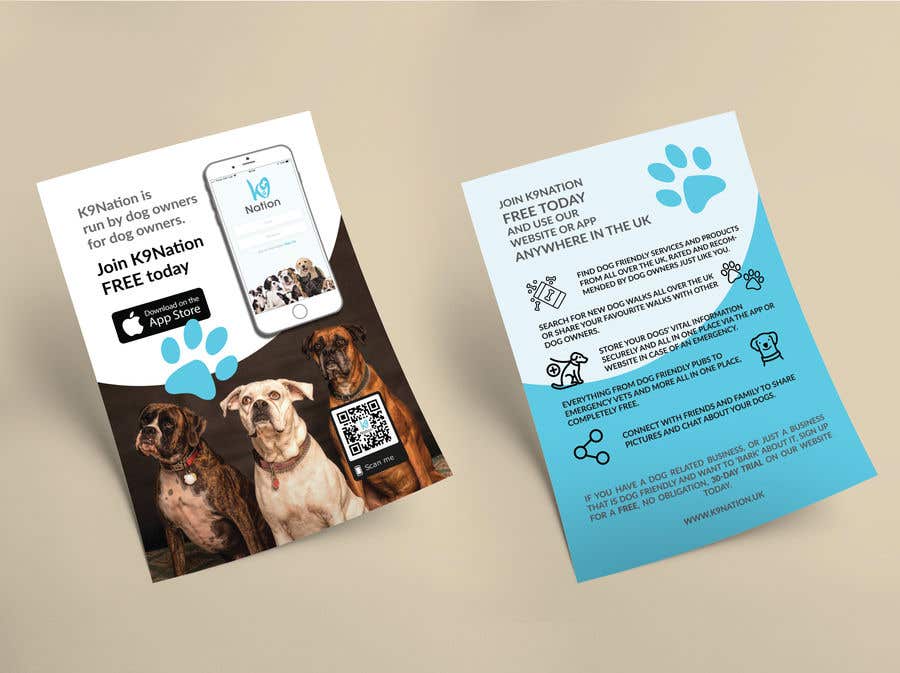 Participación en el concurso Nro.4 para                                                 Design an eye-catching A5 flyer for print to attract dog owners attention
                                            