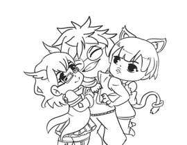 #10 for Draw 3 cute/chibi characters cuddling by ahanimasi