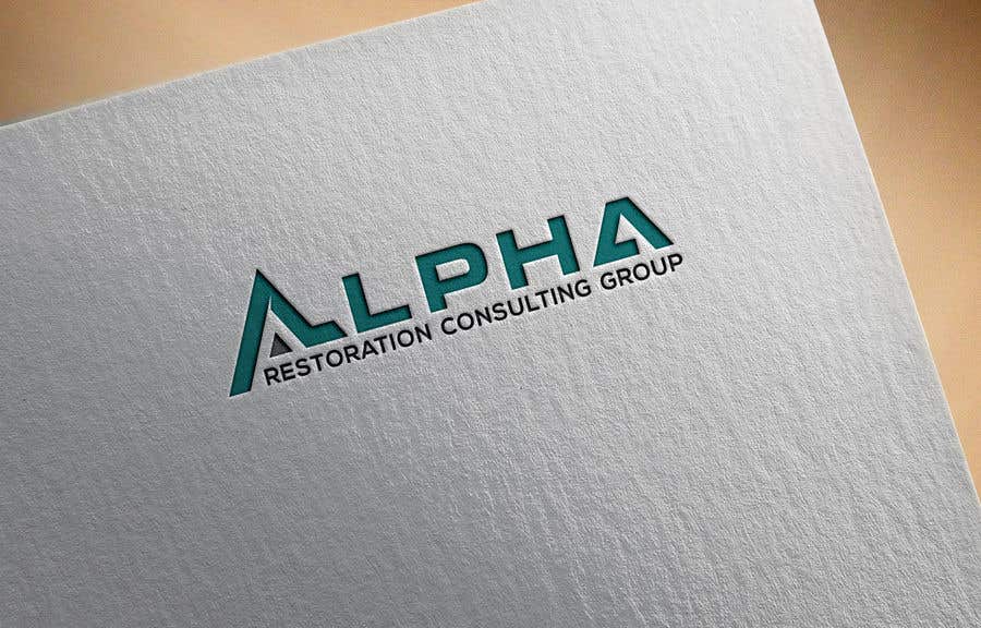 Intrarea #91 pentru concursul „                                                Compmay name

ALPHA
Restoration Consulting Group

Need complete set of logos ready gor web, print, or clothing. This will also end up on vehicles also. 

Tactial is style to show our covert nature.
                                            ”