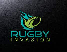 #13 สำหรับ I need a logo designed for a Rugby news website. 
Website name - Rugby Invasion

Logo Ideally consist of
RI (higher or lowercase)
Rugby Invasion 
Ruby ball or the shape
Rugby posts

Looking for vibrant colours โดย issue01
