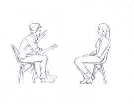 #7 pёr Illustration 2 people in chairs who sing nga djamalidin