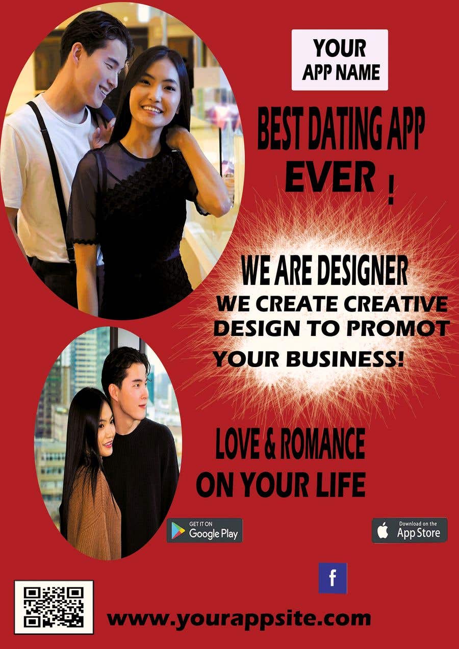 Proposition n°39 du concours                                                 A4 Print poster for Dating App
                                            