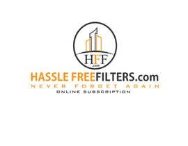 #14 pёr I need a logo for hasslefreefilters.com. I want it highlighted with a modern outline of a house. A slogan that says “never forget again” underneath. Also writing that says “online subscription” nga flyhy
