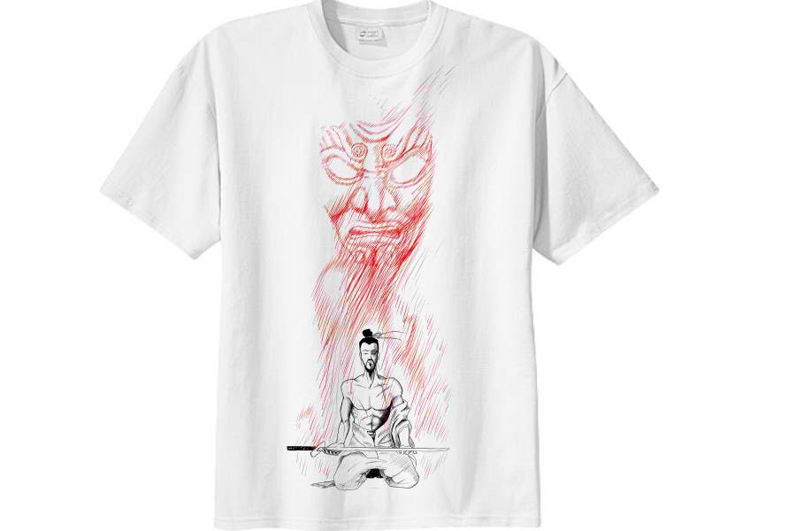 Tävlingsbidrag #89 för                                                 Samurai T-shirt Design for Cripplejitsu
                                            