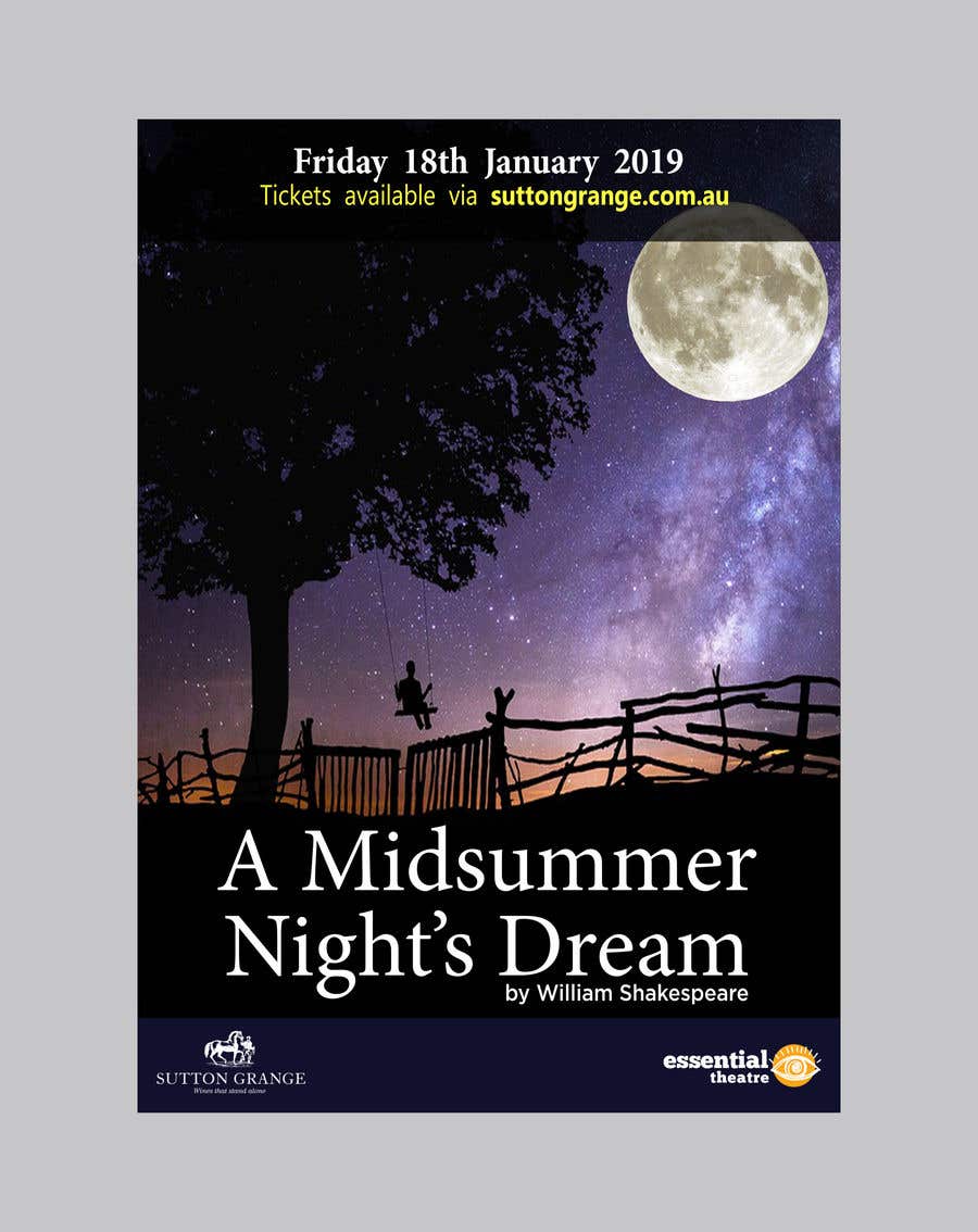 Intrarea #84 pentru concursul „                                                Theatre Poster - A midsummer nights dream
                                            ”