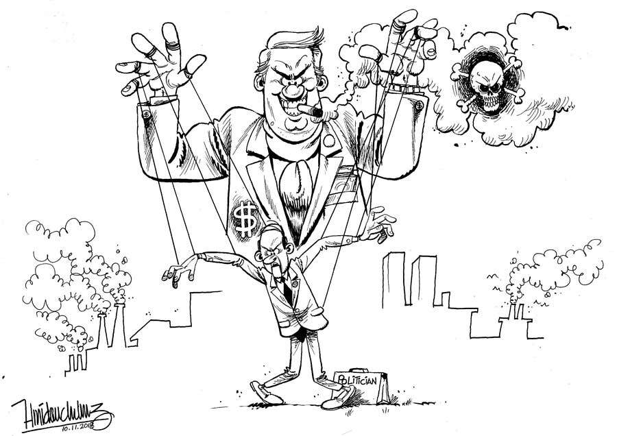 Entry #10 by hmimadlanouz for Draw a Political Cartoon Caricature |  Freelancer
