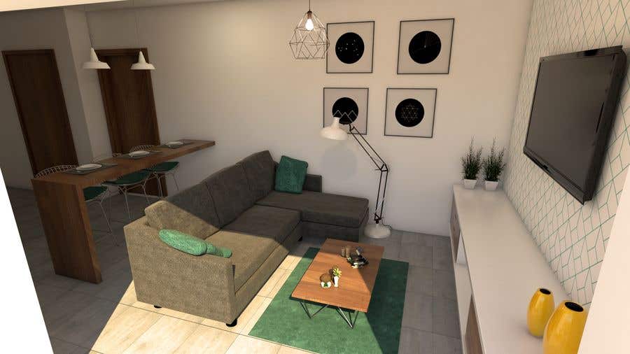 Penyertaan Peraduan #28 untuk                                                 Elegant Interior design for small apartment - 19 m2
                                            