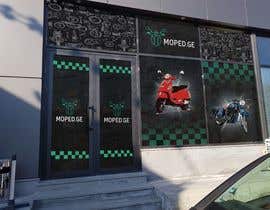 #38 για Moped.Ge Moped and Motorcycle shop front sticker design από Graphyprofdesign