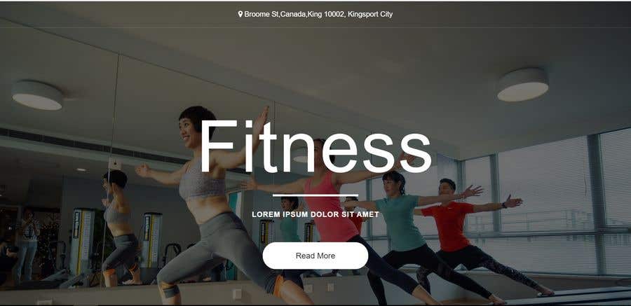 Contest Entry #3 for                                                 Design single page website for fitness center
                                            
