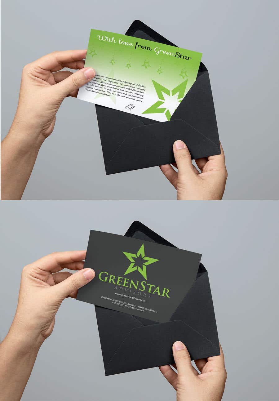 Participación en el concurso Nro.126 para                                                 Design a two-sided greeting card
                                            