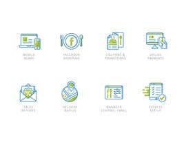 #20 ， Design a Set of Icons for a Website Landing Page 来自 mobin90