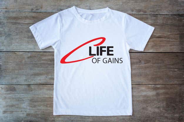Konkurrenceindlæg #7 for                                                 Life of Gains is the brand name and I want this wording on the T-shirt “If I only had a dime I’d still bet on myself” be creative I don’t want just plain text!
                                            