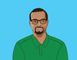 #18 for Make an animated vector illustration of a black male with green polo shirt. by Arturios505