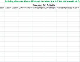 #35 para Monthly Activity template de qudratkhan648