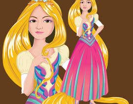 #67 para Princess Rapunzel Cartoon por Nonoys