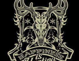 #33 for Design a Christmas deer hunting T-Shirt by bundhustudio