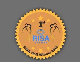 #21 for Design a winners medal for our charity golf tournament. The medal will be produced in acrylic and so should contain 2-4 colors, incorporate our logo (2 versions attached), incorporate a golf element and something like “RISA golf winner 2019”. by krunalbonde08