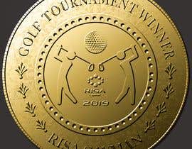 AnkitCompany님에 의한 Design a winners medal for our charity golf tournament. The medal will be produced in acrylic and so should contain 2-4 colors, incorporate our logo (2 versions attached), incorporate a golf element and something like “RISA golf winner 2019”.을(를) 위한 #16